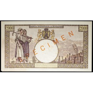 2000 lei (SPÉCIMEN) 18 novembre 1941.