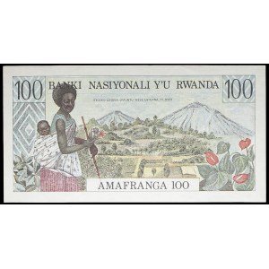 100 francs type zèbres 1.01.1978.
