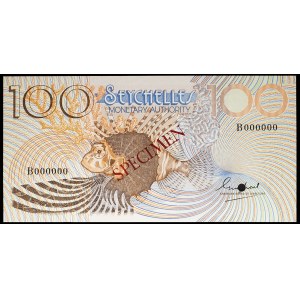 100 rupees (SPÉCIMEN) ND (1980).