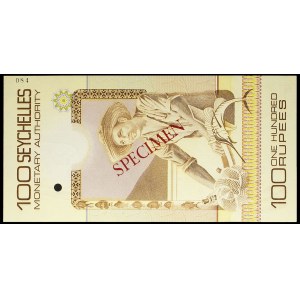 100 rupees (SPÉCIMEN) ND (1980).