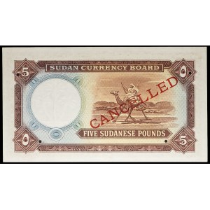 5 pounds (CANCELLED / SPÉCIMEN ANNULÉ) 1956.
