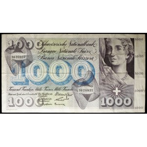 1000 francs December 21, 1961.