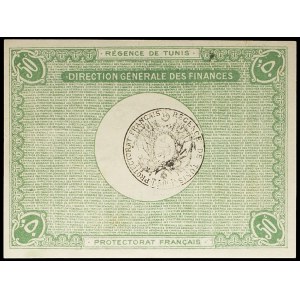 50 centimes type “Régence de Tunis”, deuxième émission 27 avril 1918.