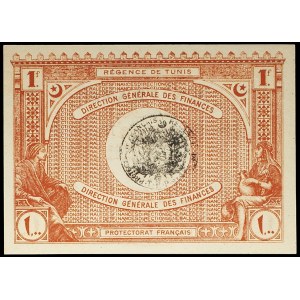 1 franc type “Régence de Tunis”, huitième émission 25 janvier 1921.