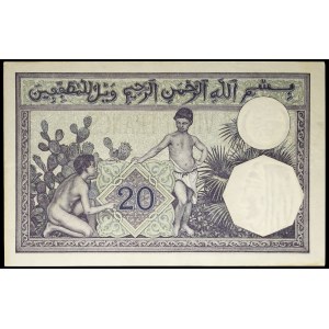 20 francs - Banque de l'Algérie 17-8-1914.