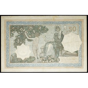 50 francs type vert - Banque de l'Algérie 8-10-1928.