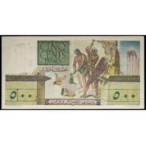 500 francs type “Victoire ailée” modifié - Banque de l’Algérie-Tunisie 23-7-1952.