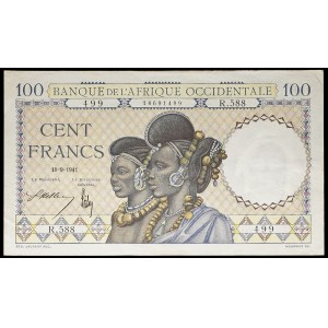 100 francs 10-9-1941.