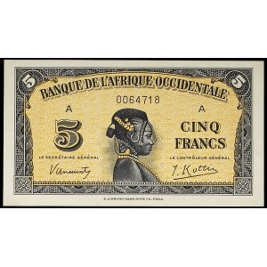 5 francs December 14, 1942.