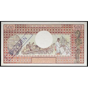 500 francs with portrait of Emperor Bokassa (SPÉCIMEN) - Central African Empire 1-04-1978.