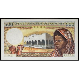 500 francs ND (October 1, 1976).