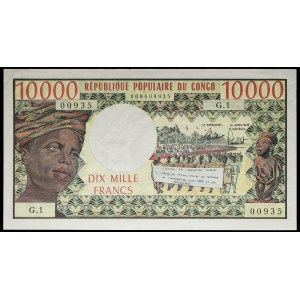 10,000 francs ND (1971).
