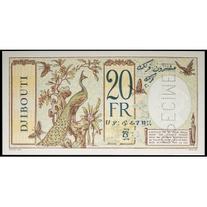 20 francs type paon (SPÉCIMEN) - Banque de l'Indochine ND (1936).
