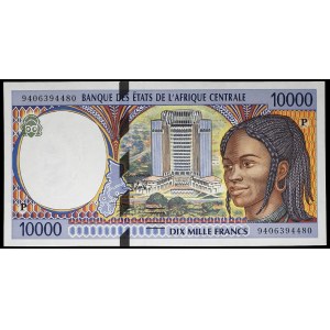 10 000 francs - P (Tchad) 1994.