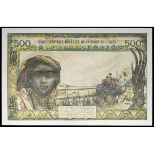 500 francs - B (Bénin) ND (1973).