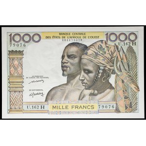 1000 francs - H (Niger) ND (1976).