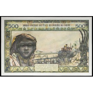 500 francs - T (Togo) ND (1976).