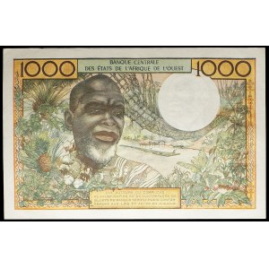1000 francs - T (Togo) ND (1972).