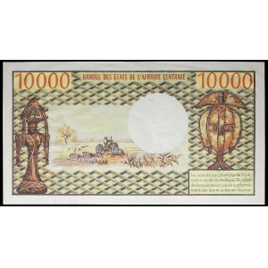 10 000 francs avec le portrait du président Omar Bongo ND (1978).