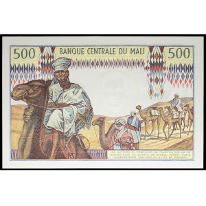 500 francs parachutist type ND (1972).
