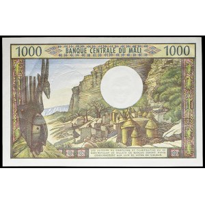 1000 francs type Sotuba hydro-electric power station ND (1972).