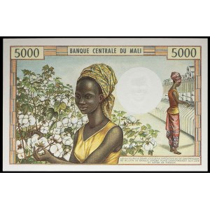 5000 francs type bouvier ND (1972-1984).