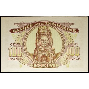 100 francs type Minerve - Banque de l'Indochine ND (1942).