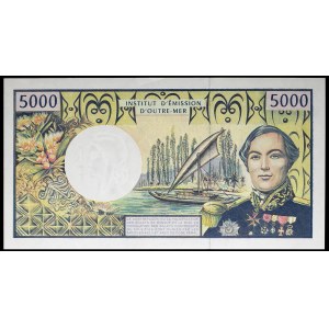 5000 francs type Bougainville modified - Institut d'Émission d'Outre-Mer ND (1995).