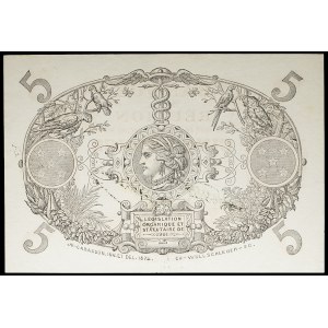 5 francs type rouge dit Cabasson ND (1938).