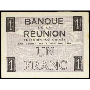 1 franc francisque type October 8, 1942.