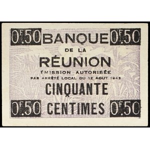 0.50 franc / 50 centimes type croix de Lorraine August 12, 1943.