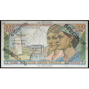 500 francs type Pointe-à-Pitre (SPÉCIMEN) ND (1946).