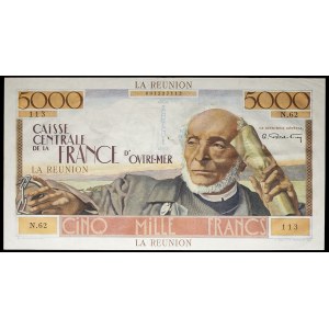 5000 Francs Typ Victor Schœlcher - Caisse centrale de la France d'outre-mer ND (1952).