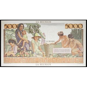 5000 Francs Typ Victor Schœlcher - Institut d'Émission des départements d'outre-mer ND (1960).