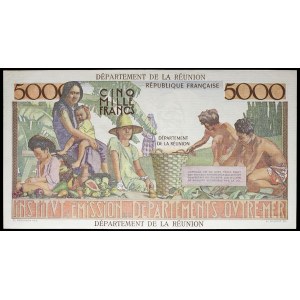5000 francs type “Victor Schœlcher” modifié - Institut d’Émission des départements d’outre-mer ND (1964).