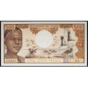 500 francs ND (1973).