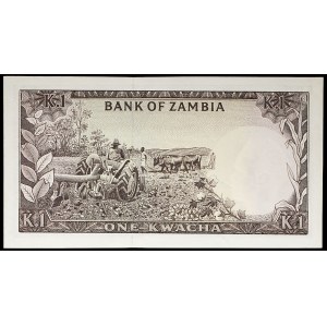 1 ND small number type kwacha (1968).