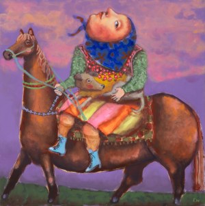 Emilia Waszak, Baba, koń i pies, 2025