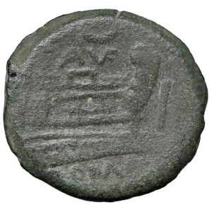 Roman coins Republic - Saufeia - L. Saufeius - Asse (152 a.C.) Testa di G...