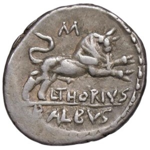 Monety rzymskie Republika - Thoria - L. Thorius Balbus - Denar (105 p.n.e.) Te...