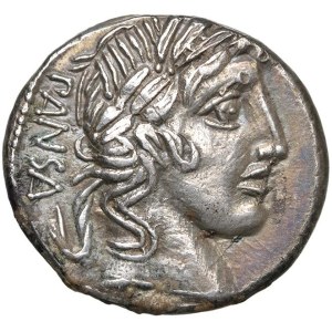 Monety rzymskie Republika - Vibia - C. Vibius C. f. Pansa - Denar (90 p.n.e.) ...