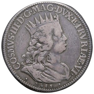 Italian coins - LIVORNO Cosimo III (1670-1723) Mezzo tollero 1683 ...
