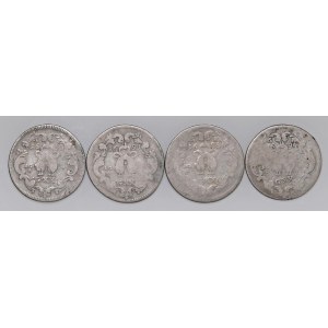 Italian coins - NAPOLI Carlo II (1674-1700) Lotti di quattro tarì ...