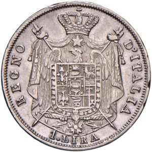 Napoleonic coins minted in Italy - Napoleone (1805-1814) Milano - Lira 1810 Puntali a...