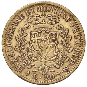 Savoy coins - Charles Felix (1821-1831) 20 Lire 1826 T - Nomisma ...