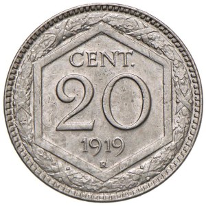 Savoyer Münzen - Viktor Emanuel III (1900-1946) 20 Cent 191...