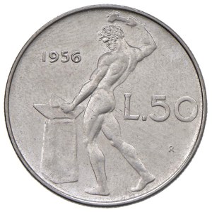 Republika Włoska - REPUBBLICA ITALIANA (1946-) 50 Lire 1956 - AC Sple...