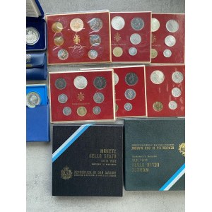 Italian Republic - Lot of 47 500 lira coins (Caravalle type, Un...