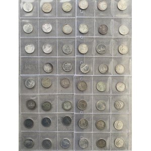 Italian Republic - Lot of 47 500 lira coins (Caravalle type, Un...
