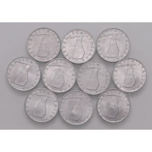 Italian Republic - REPUBBLICA ITALIANA (1946-) Lot of ten coins ...
